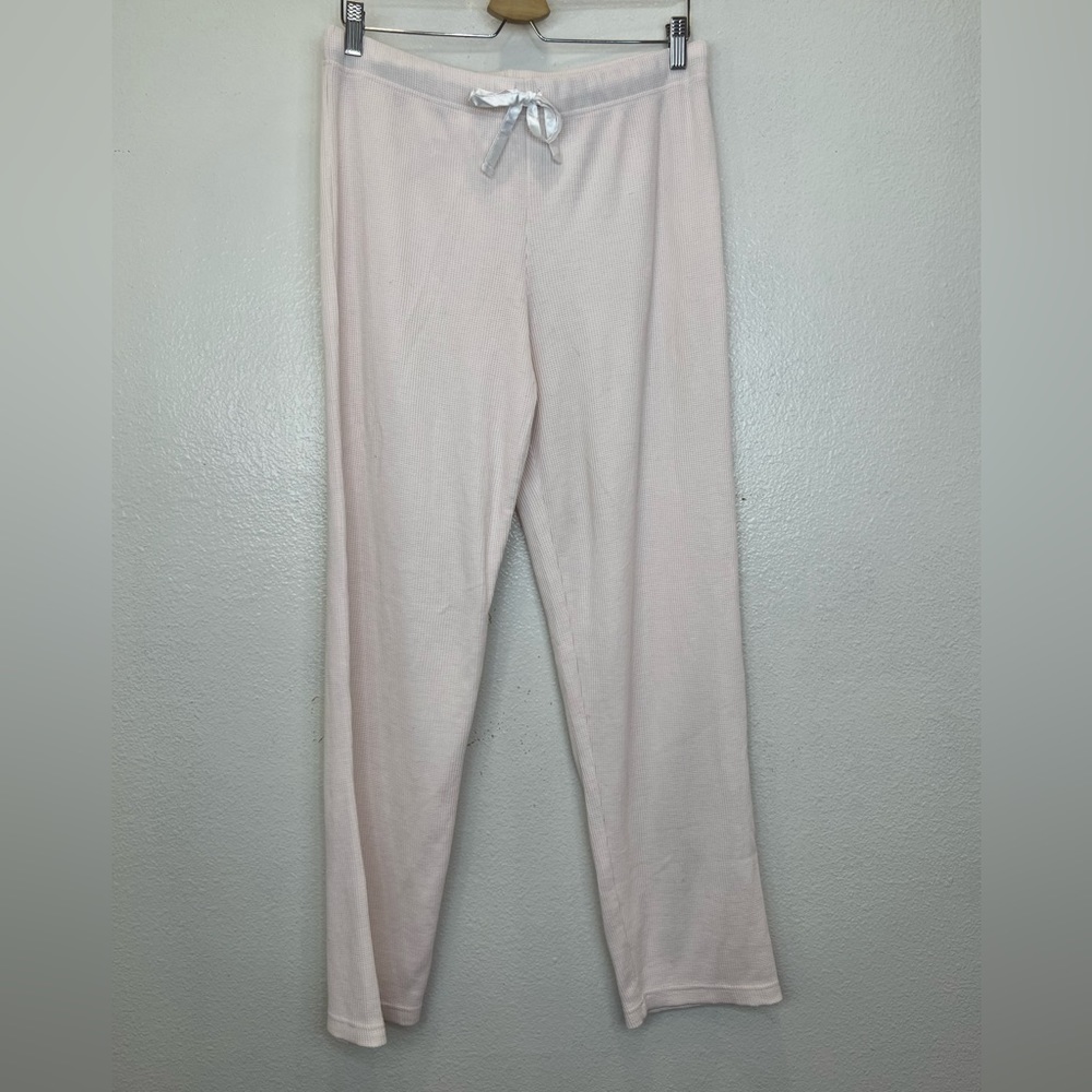 SOfT SURROUNDINGS PANTS PAJAMA LOUNGEWEAR LIGHT PINK DRAW‎ STRING SIZE M